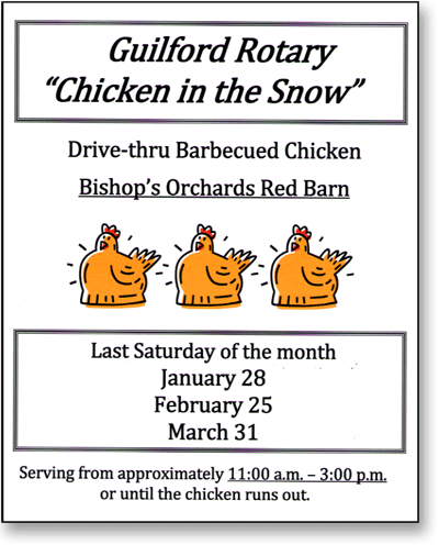 Chicken in the Snow Poster